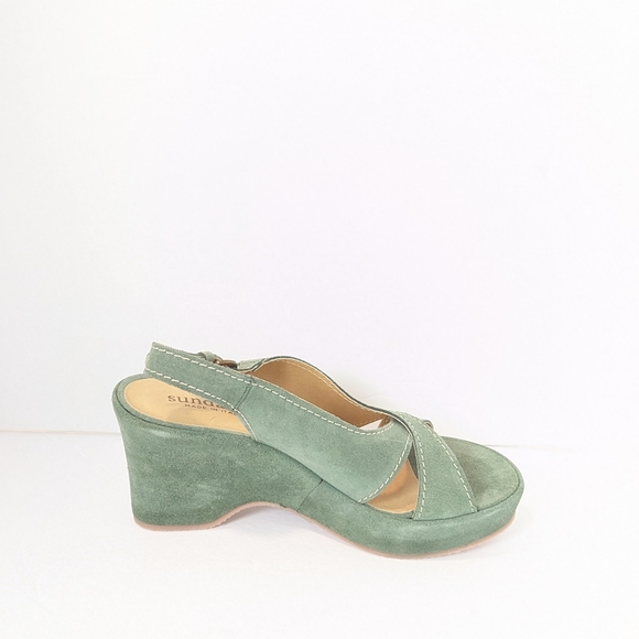 NWOT Sundance suede wedge sandals - Picture 10 of 16